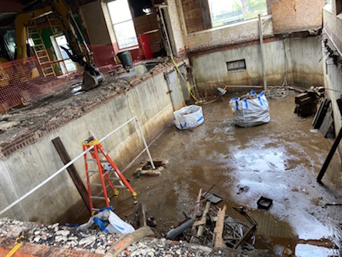 Construction progress