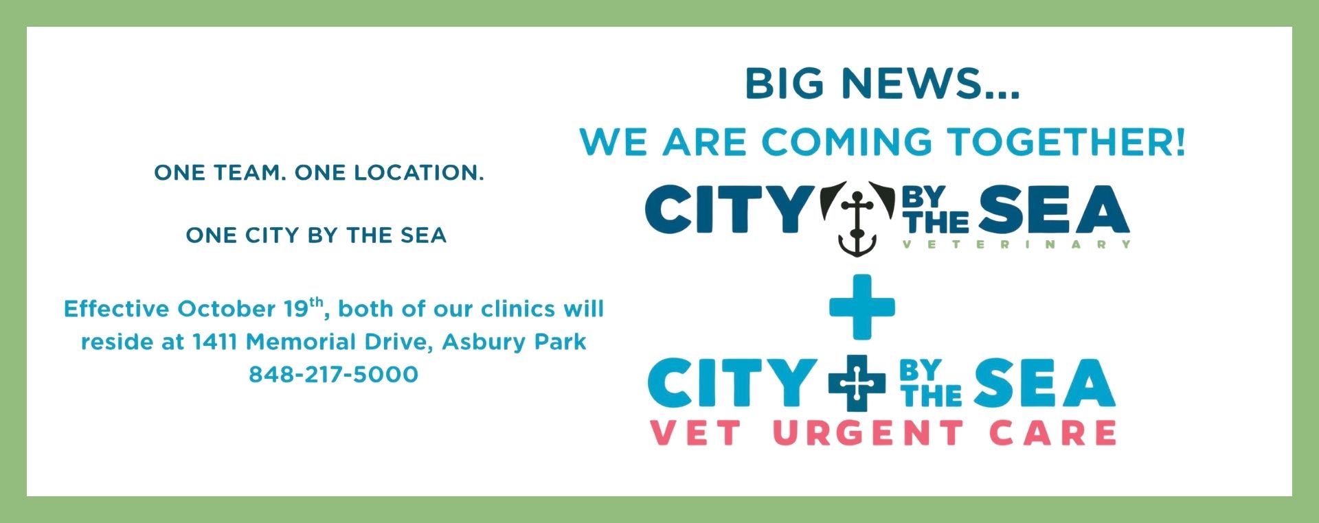 BIG NEWS, We are coming together