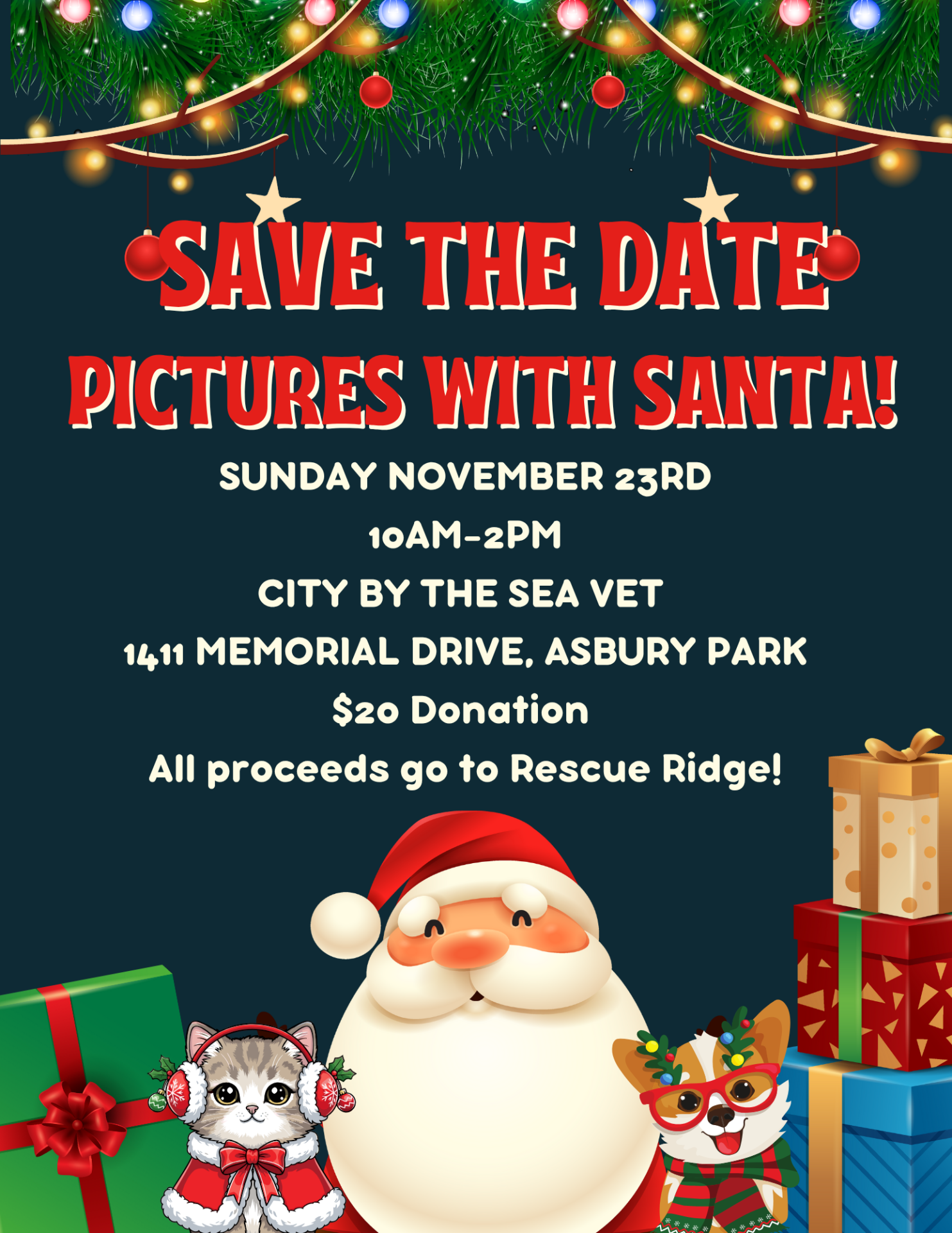 Pictures with Santa graphic