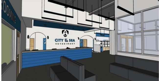 New City by the Sea Front Desk